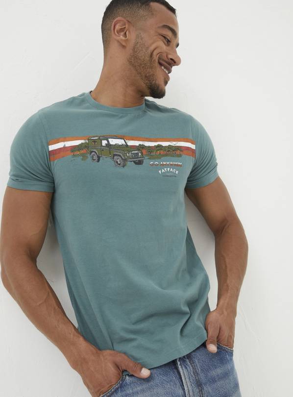 Buy FATFACE Landrover Chest Stripe T-Shirt S | T-shirts and polos